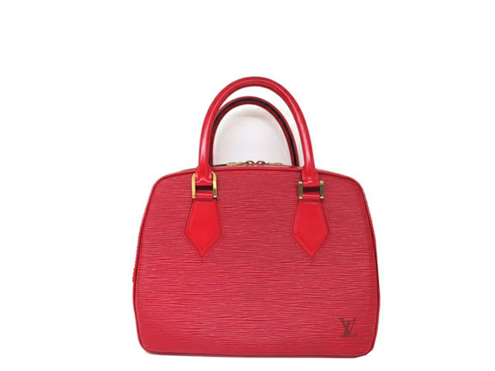 LOUIS VUITTON Handbag Sablon Epi Castilian Red